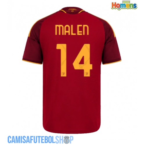 Camisa de time de futebol AS Roma Donyell Malen #14 Replicas 1º Equipamento 2026-27 Manga Curta